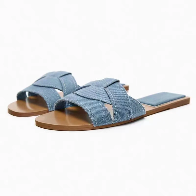 New Summer Designer Women'S Solid Color Fashion Slippers Zapatos De Mujer Women'S Shoes Slippers Women Slippers Women Shoes - الصورة 8