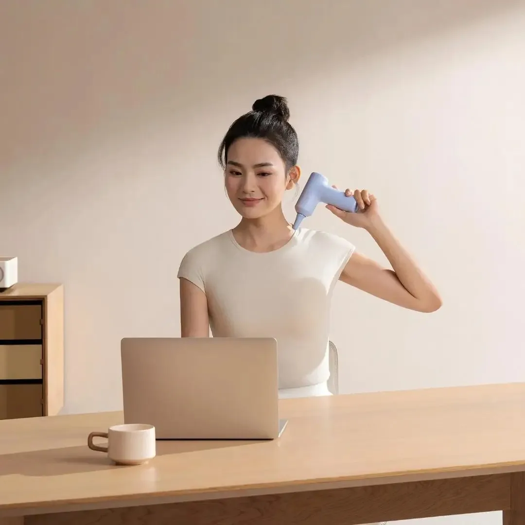 2025 XIAOMI Mijia Mini Fascia Gun 3 Portable Muscle Massage Gun 12kg Thrust Brushless Silent Motor 3 Massager Heads Relax Body - الصورة 5